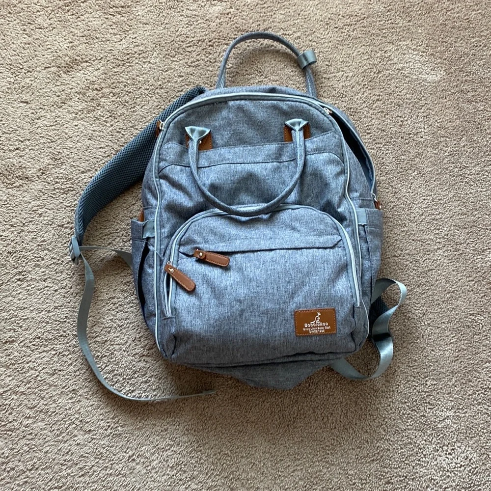 Grey Baby Diaper Backpack Bag - Unbranded